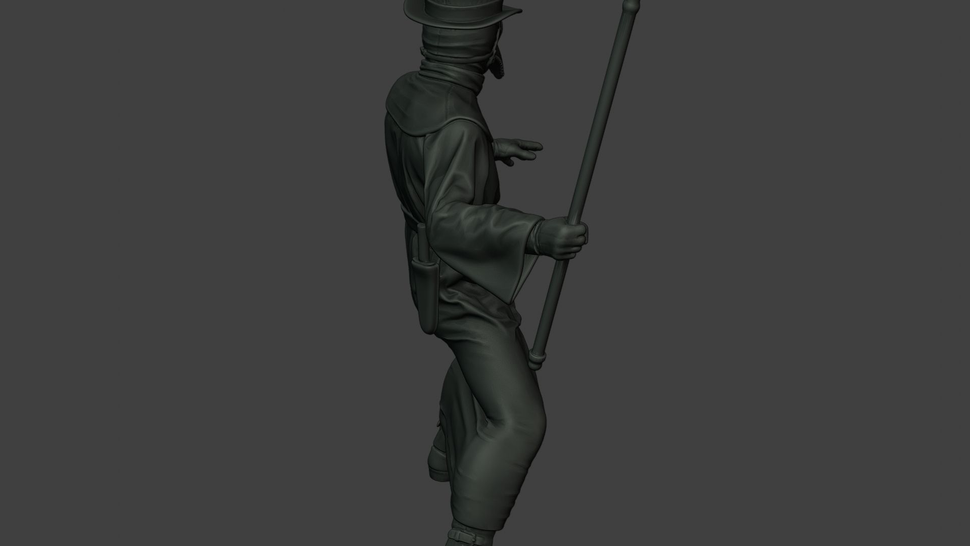 Hans Plague Doctor PDS006 3D print model_25