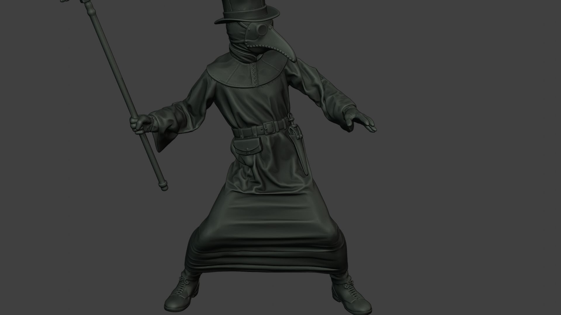 Hans Plague Doctor PDS006 3D print model_30