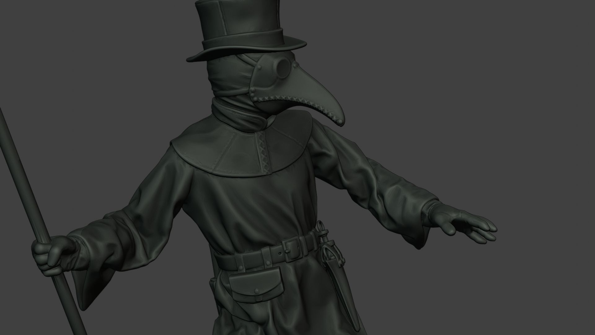 Hans Plague Doctor PDS006 3D print model_20
