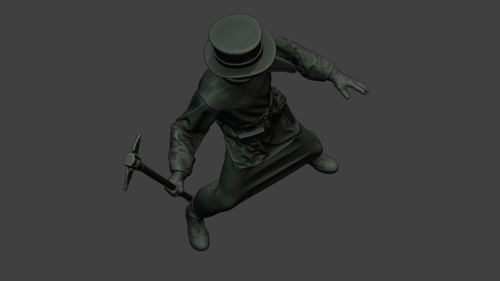 Hans Plague Doctor PDS006 3D print model_23