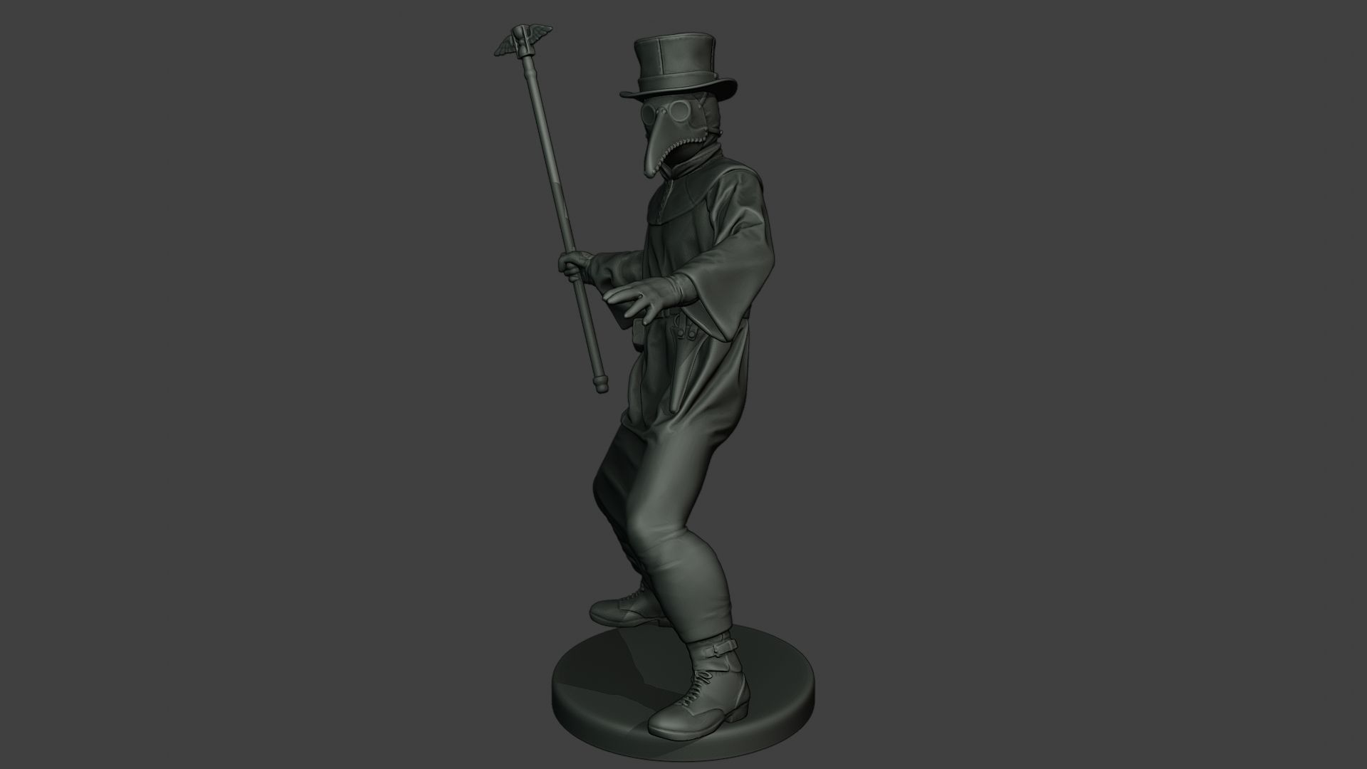 Hans Plague Doctor PDS006 3D print model_11