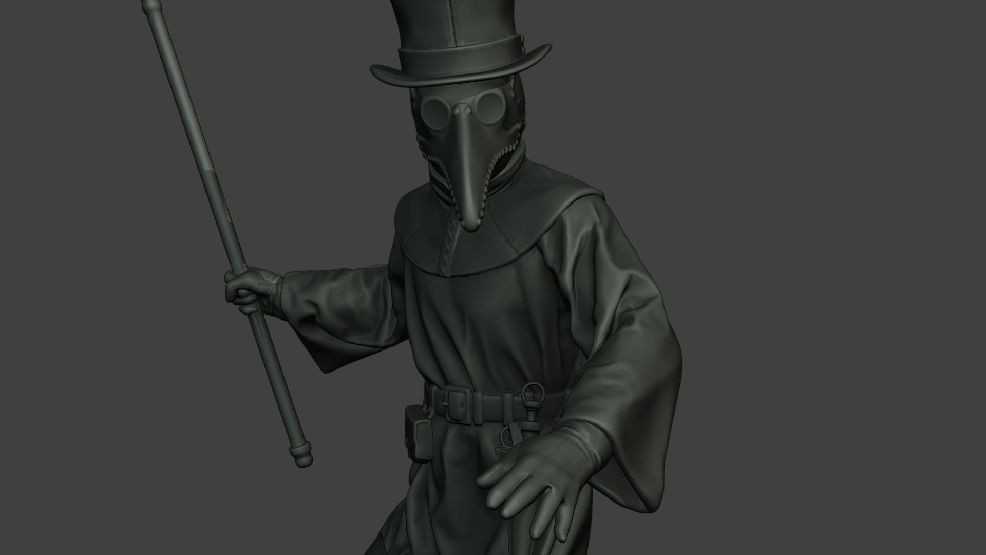 Hans Plague Doctor PDS006 3D print model_19