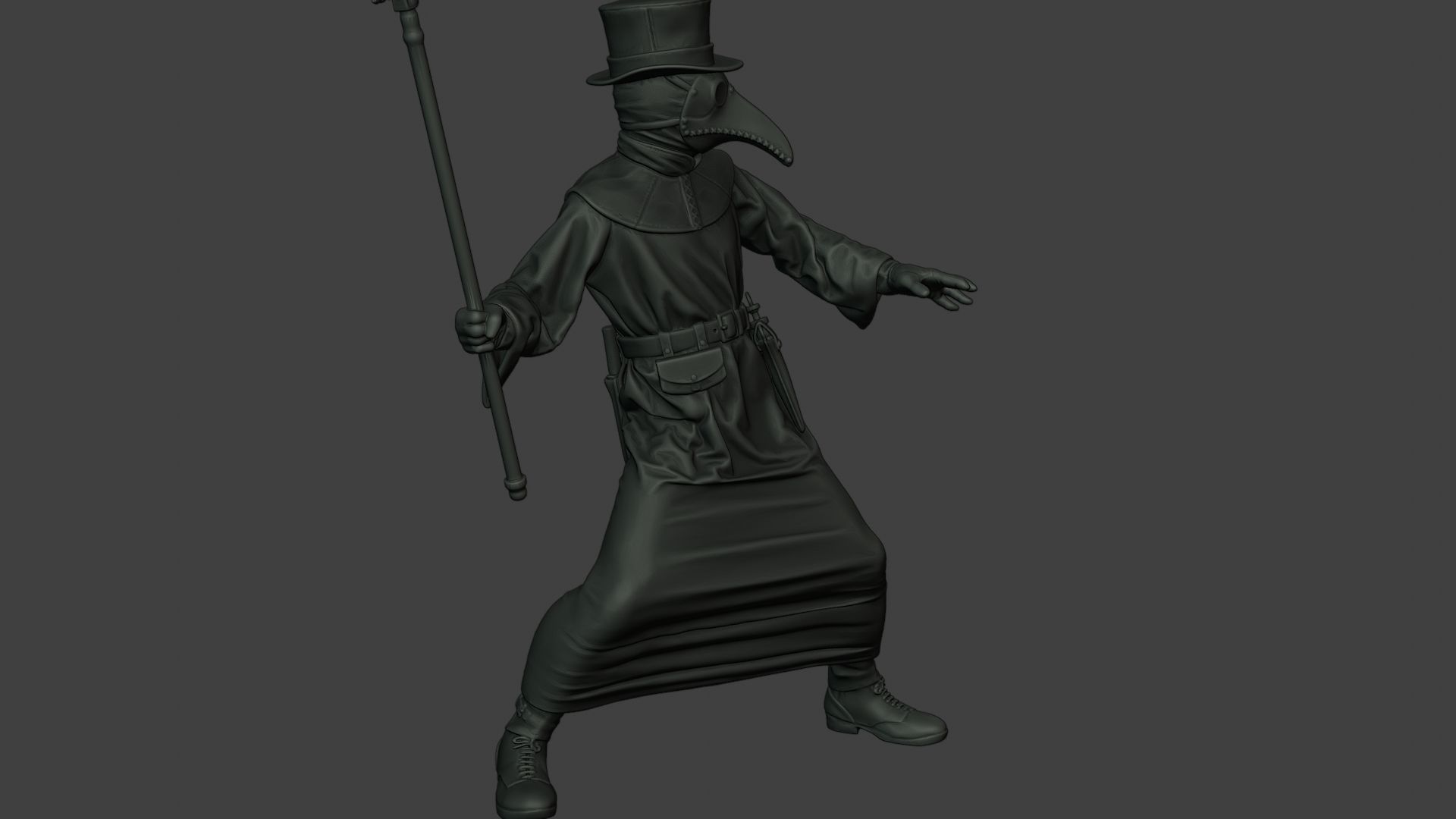 Hans Plague Doctor PDS006 3D print model_31
