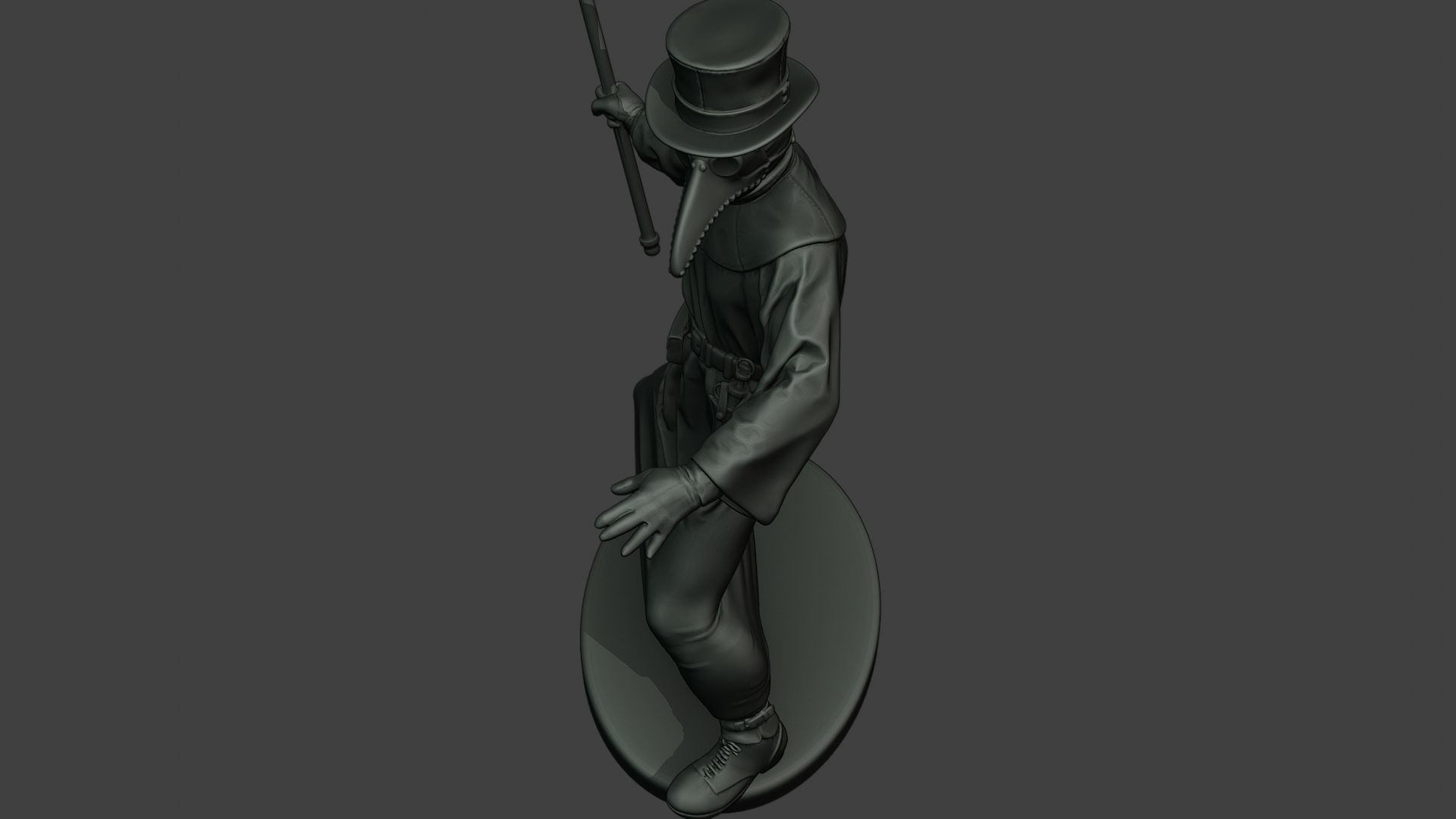 Hans Plague Doctor PDS006 3D print model_14