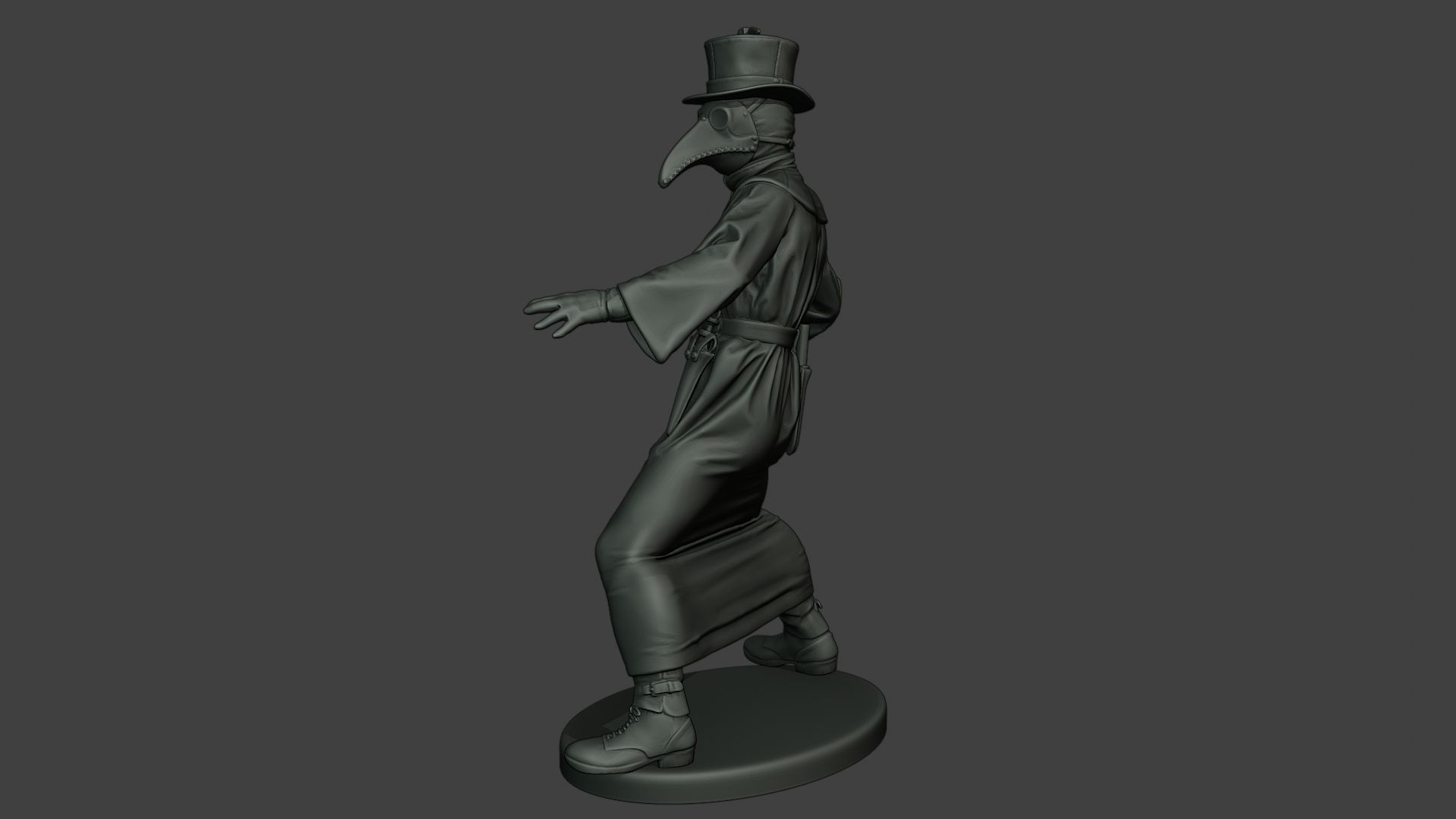 Hans Plague Doctor PDS006 3D print model_2