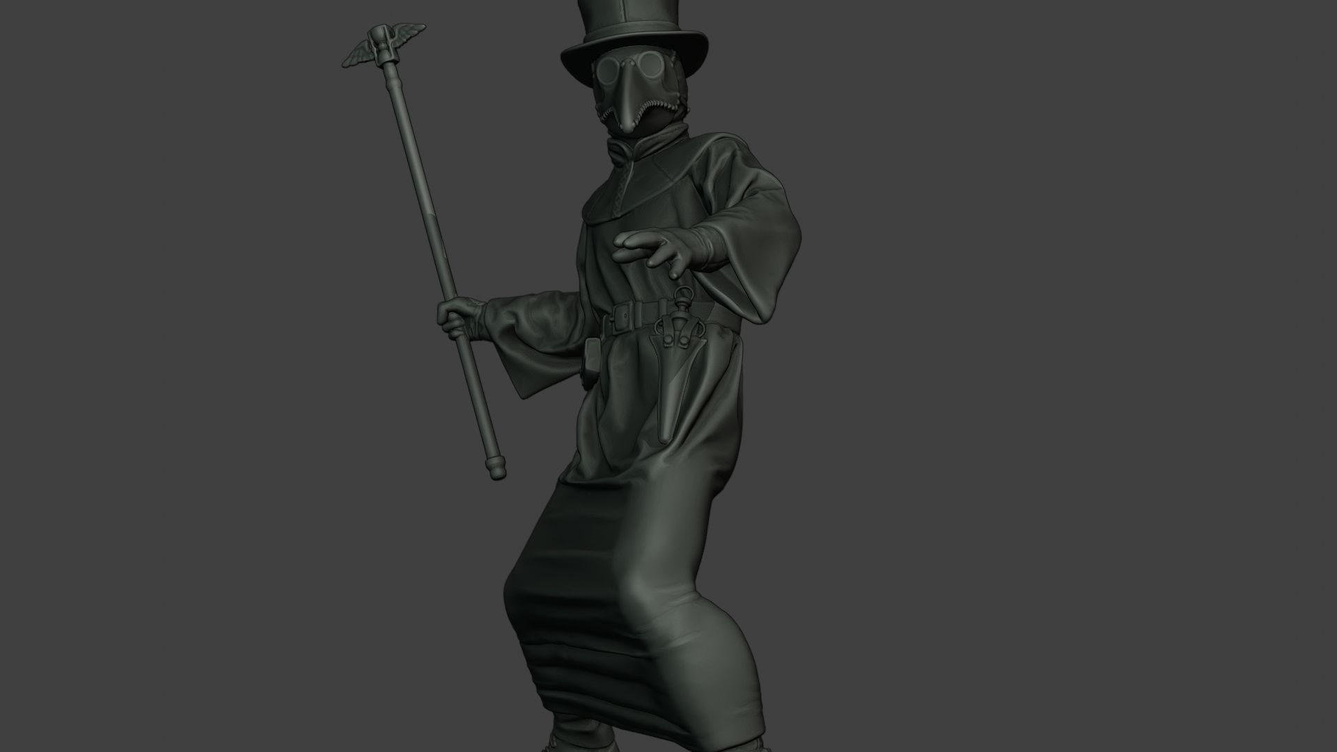 Hans Plague Doctor PDS006 3D print model_28