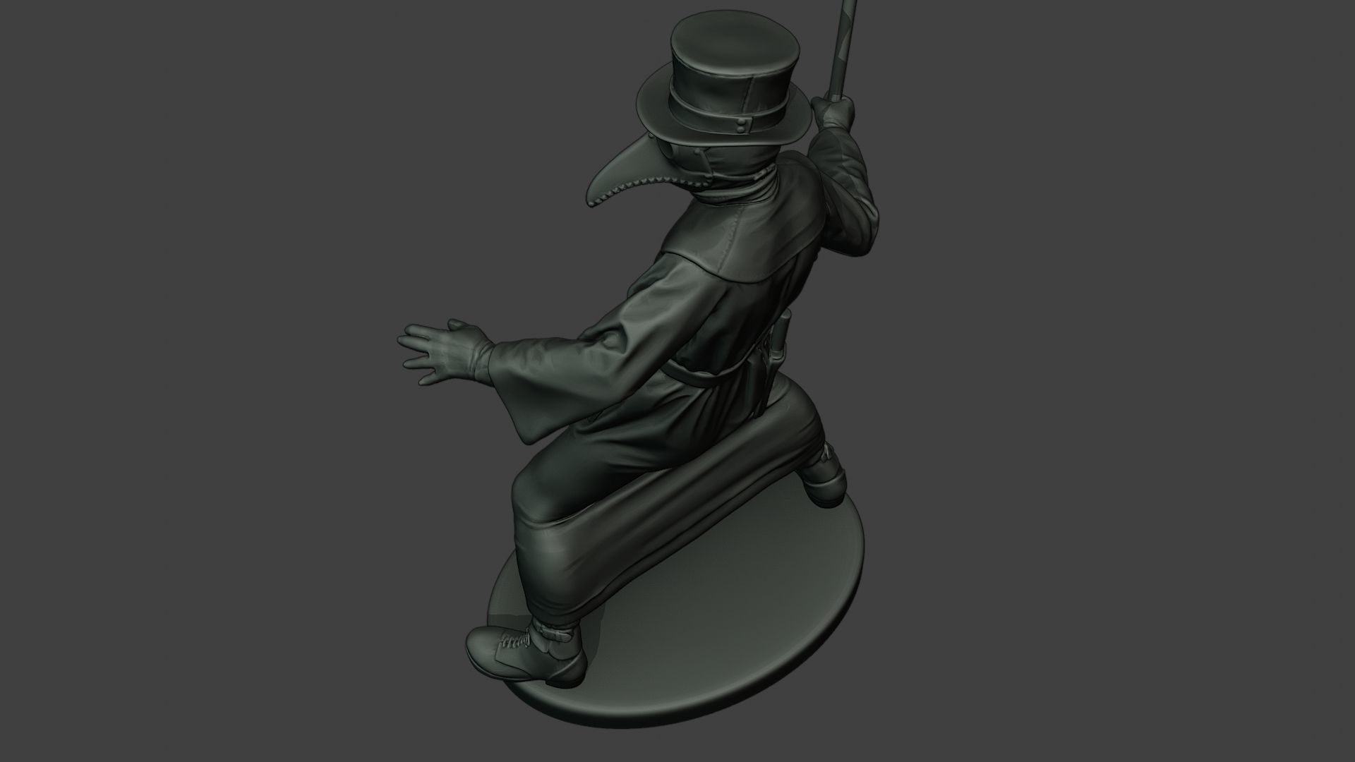 Hans Plague Doctor PDS006 3D print model_15