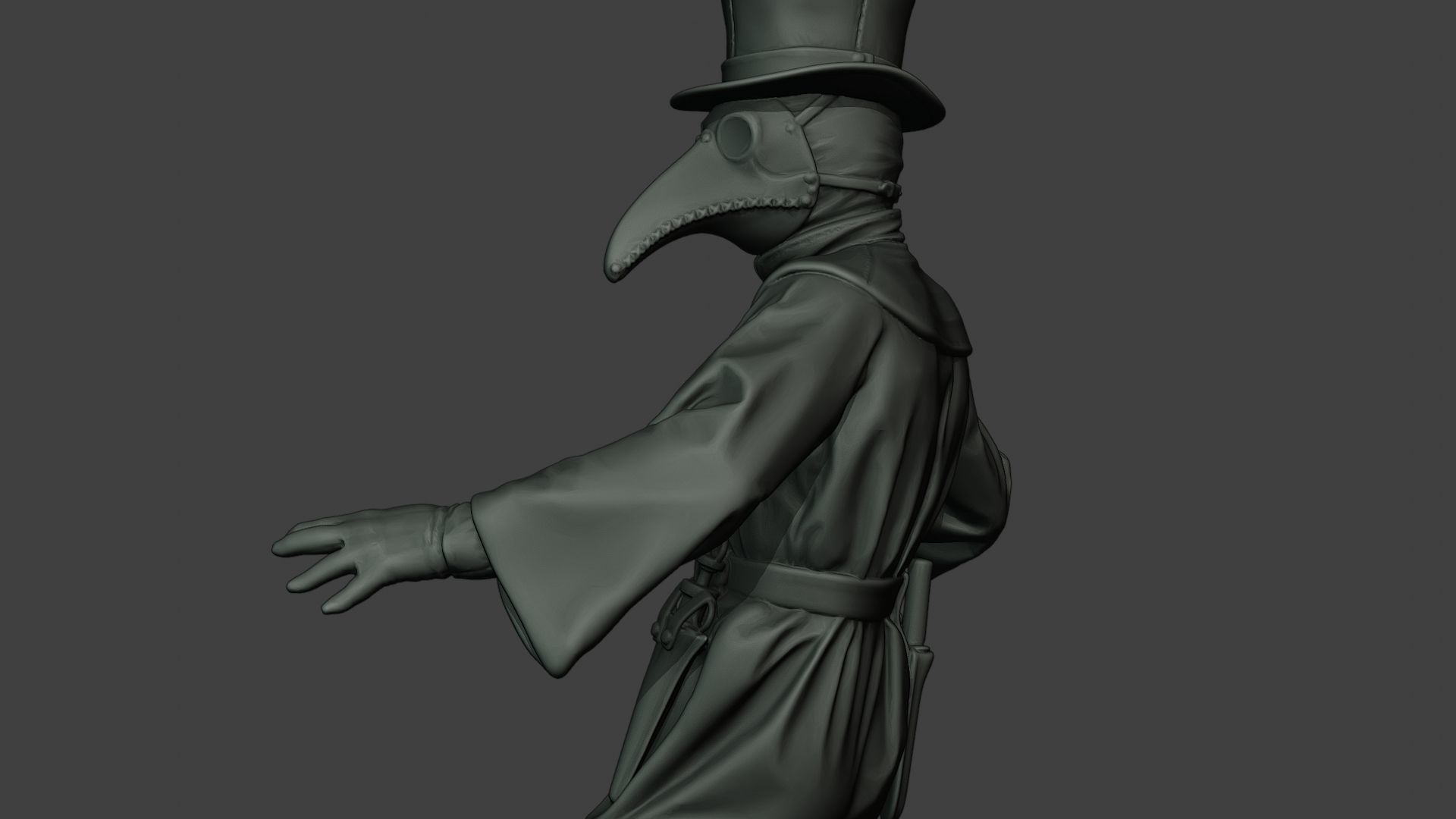 Hans Plague Doctor PDS006 3D print model_18