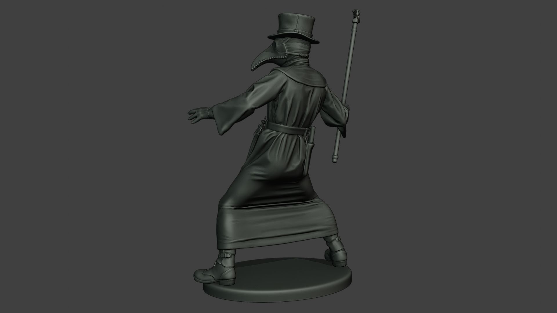 Hans Plague Doctor PDS006 3D print model_3