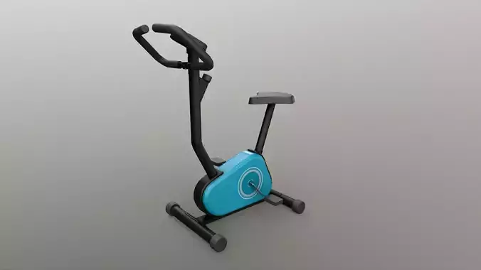 PBR Stationary Spinning Bike - Type A Low-poly 3D model