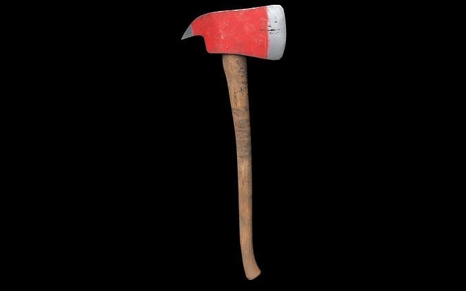 Fire Axe Low Poly 3D Model Low-poly 3D model