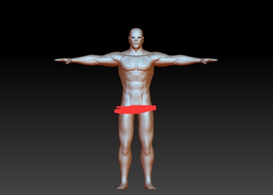 3D man body model download man body basic model download 3D model 3D ...