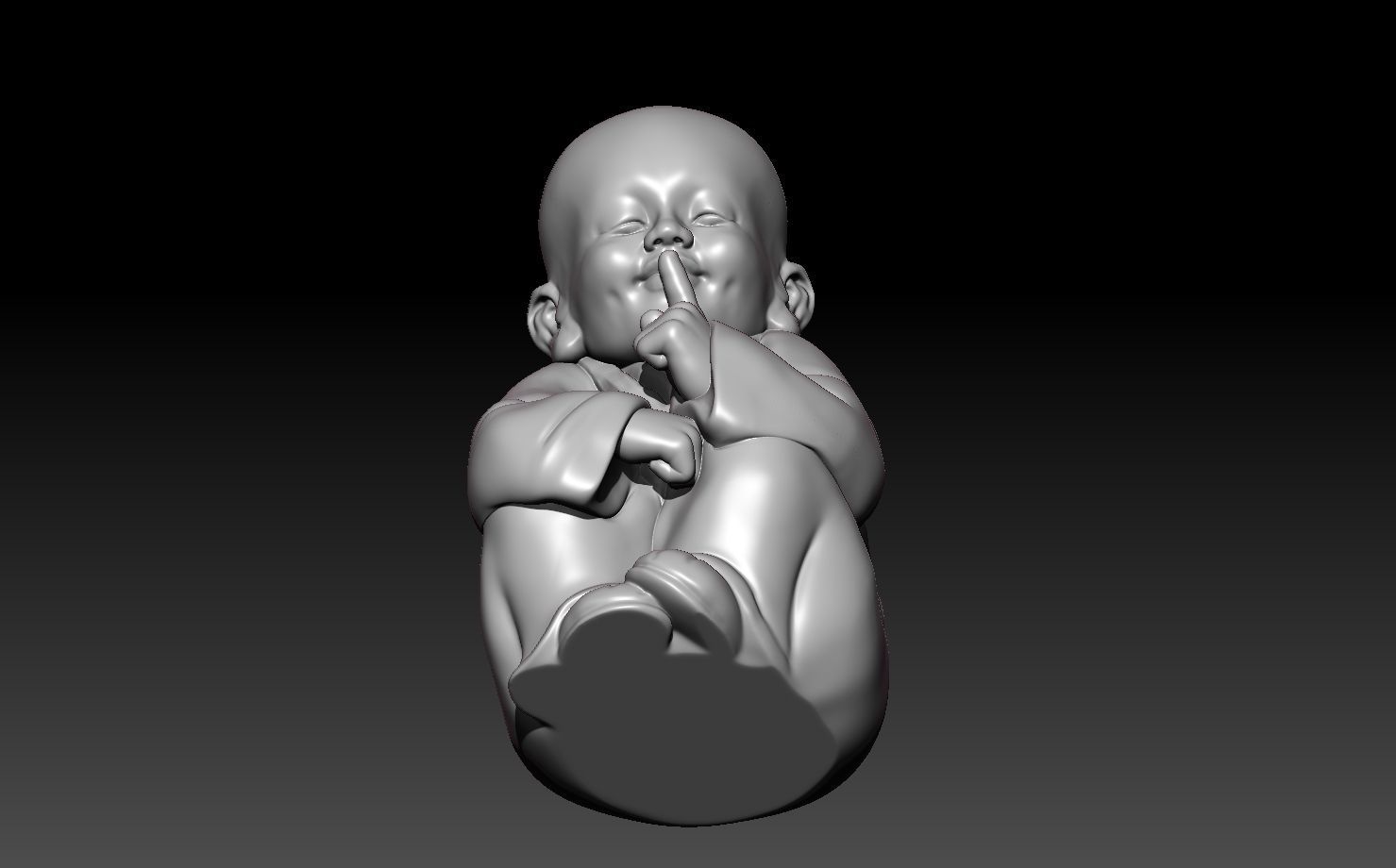 Buddha - Dont Tell Anyone 3D print model_11