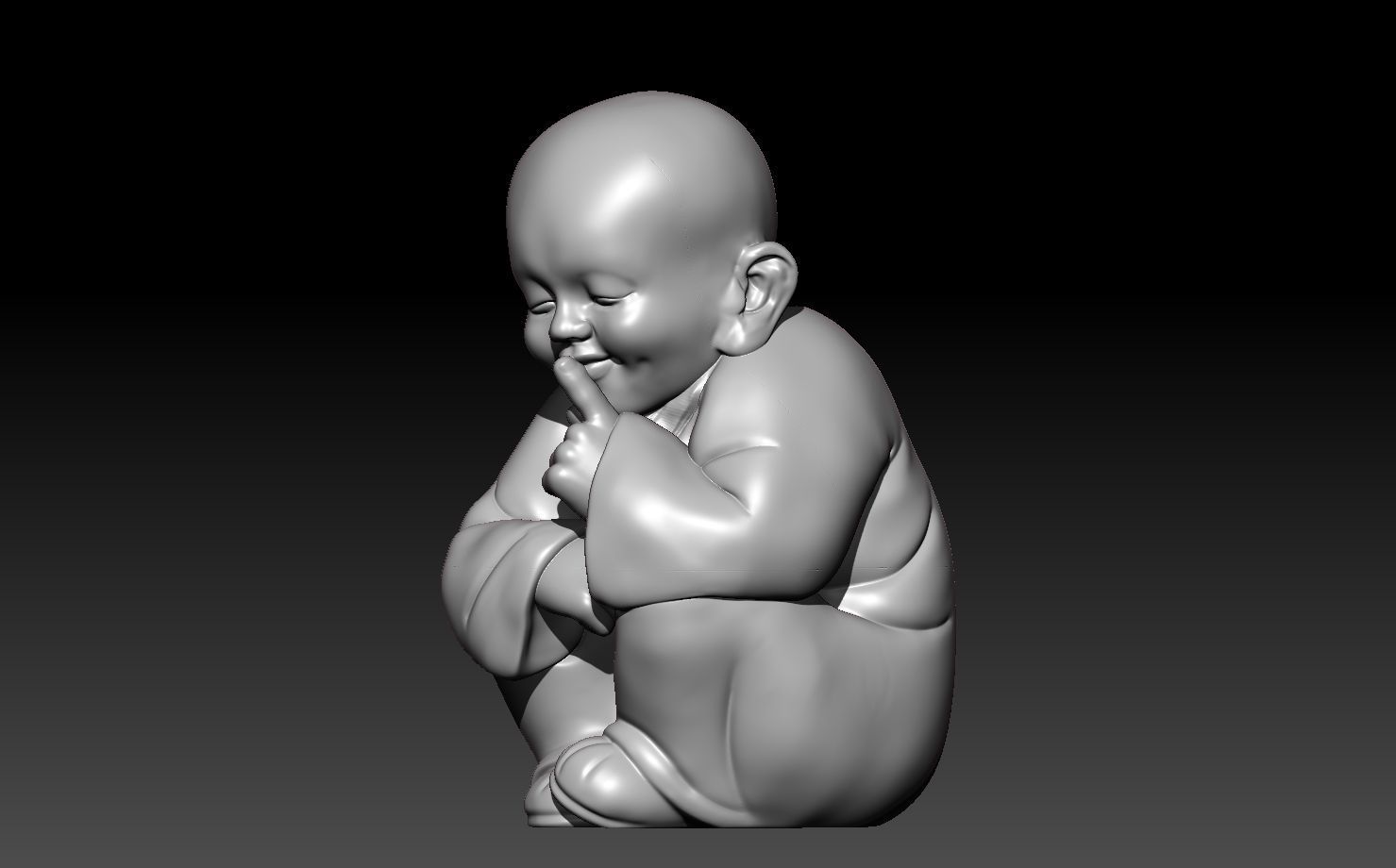 Buddha - Dont Tell Anyone 3D print model_2
