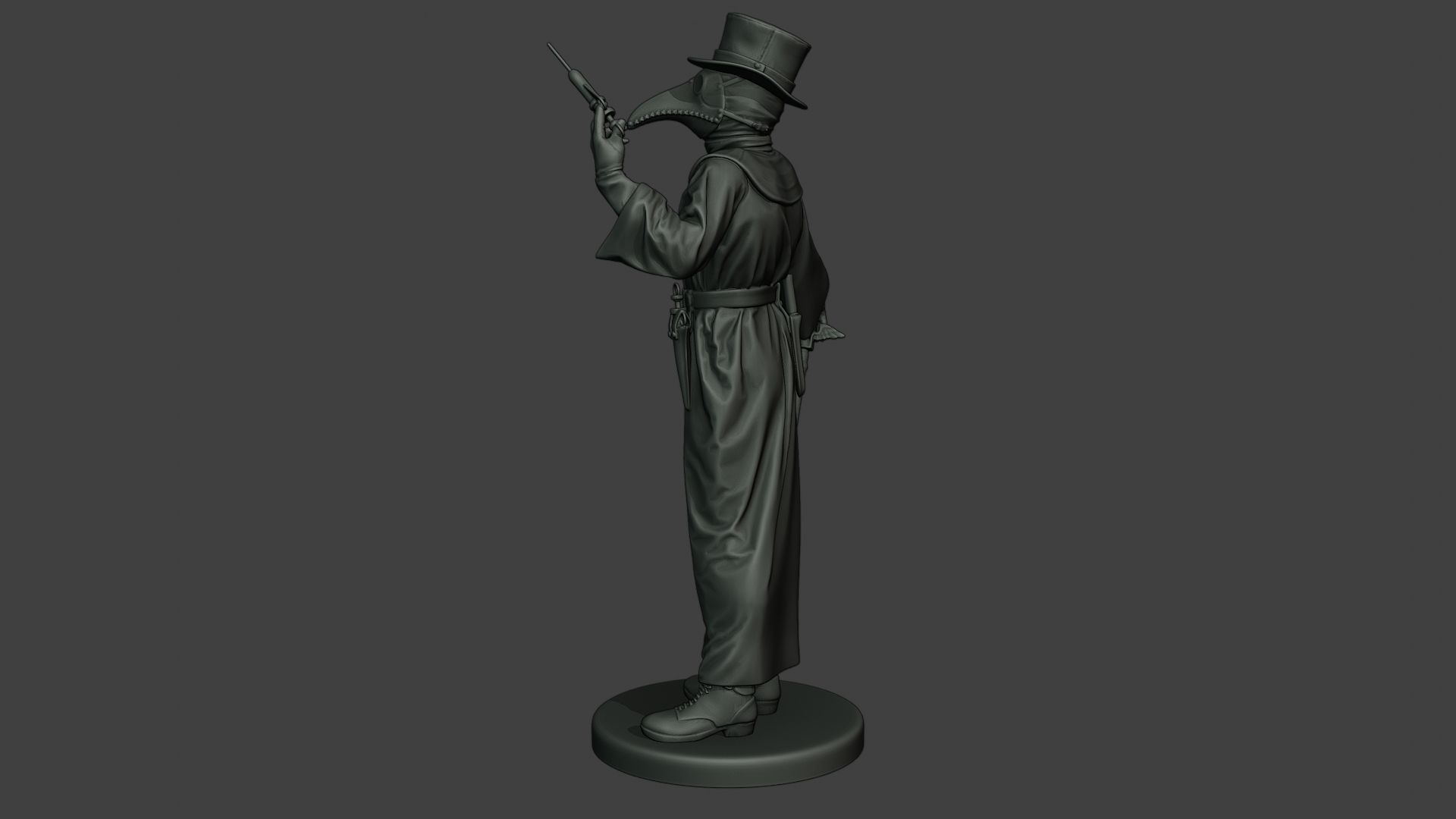 Hans Plague Doctor PDS008 3D print model_4
