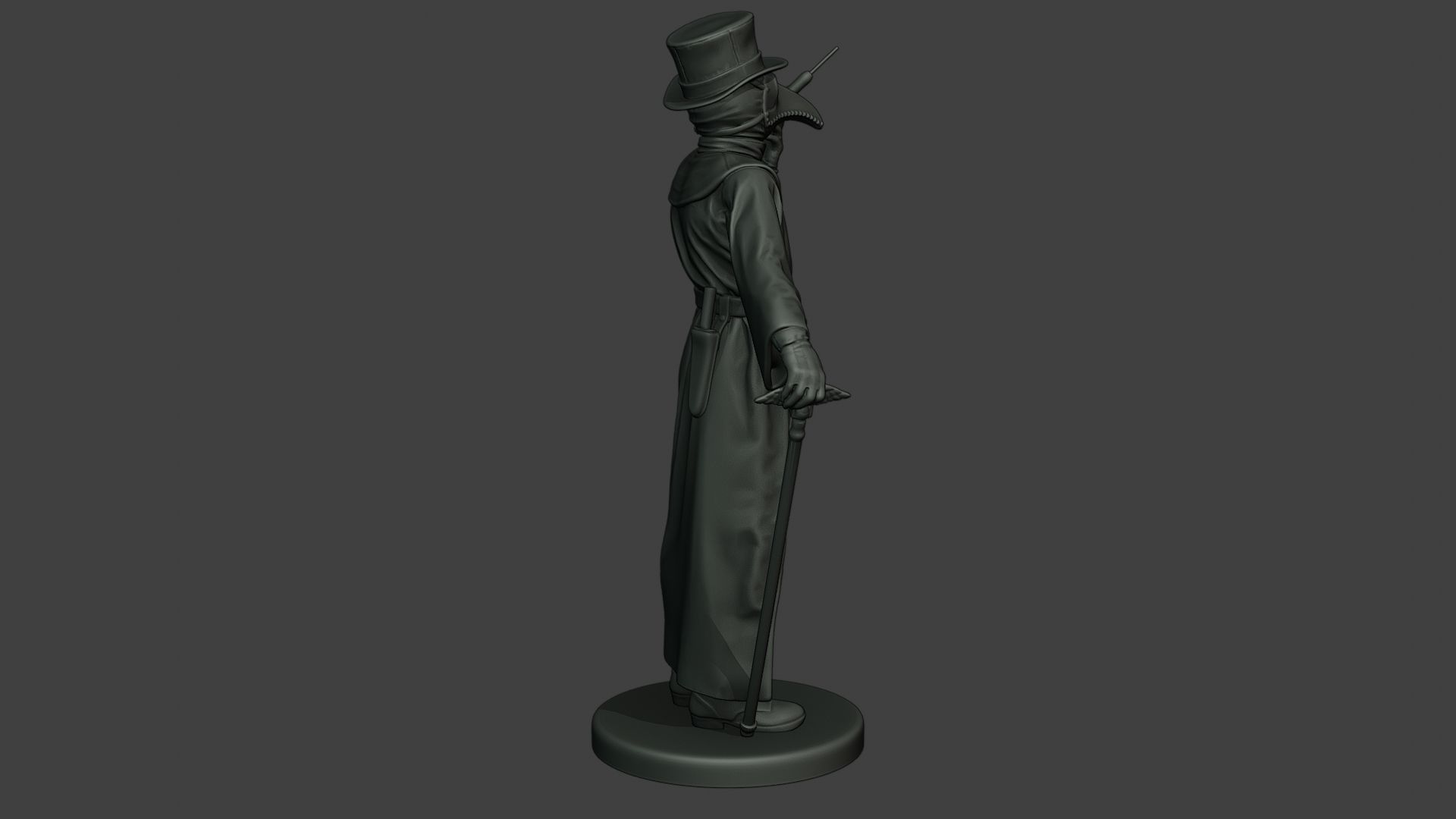 Hans Plague Doctor PDS008 3D print model_8