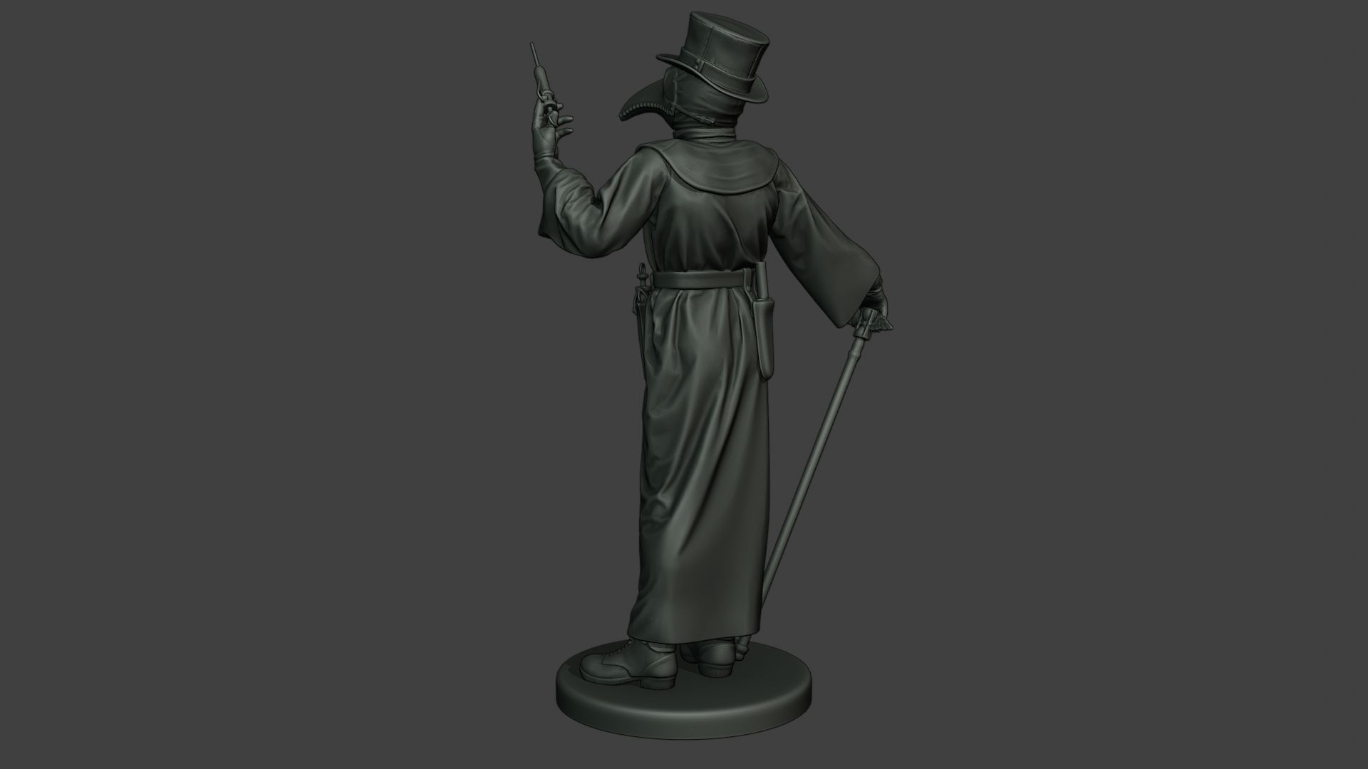 Hans Plague Doctor PDS008 3D print model_5