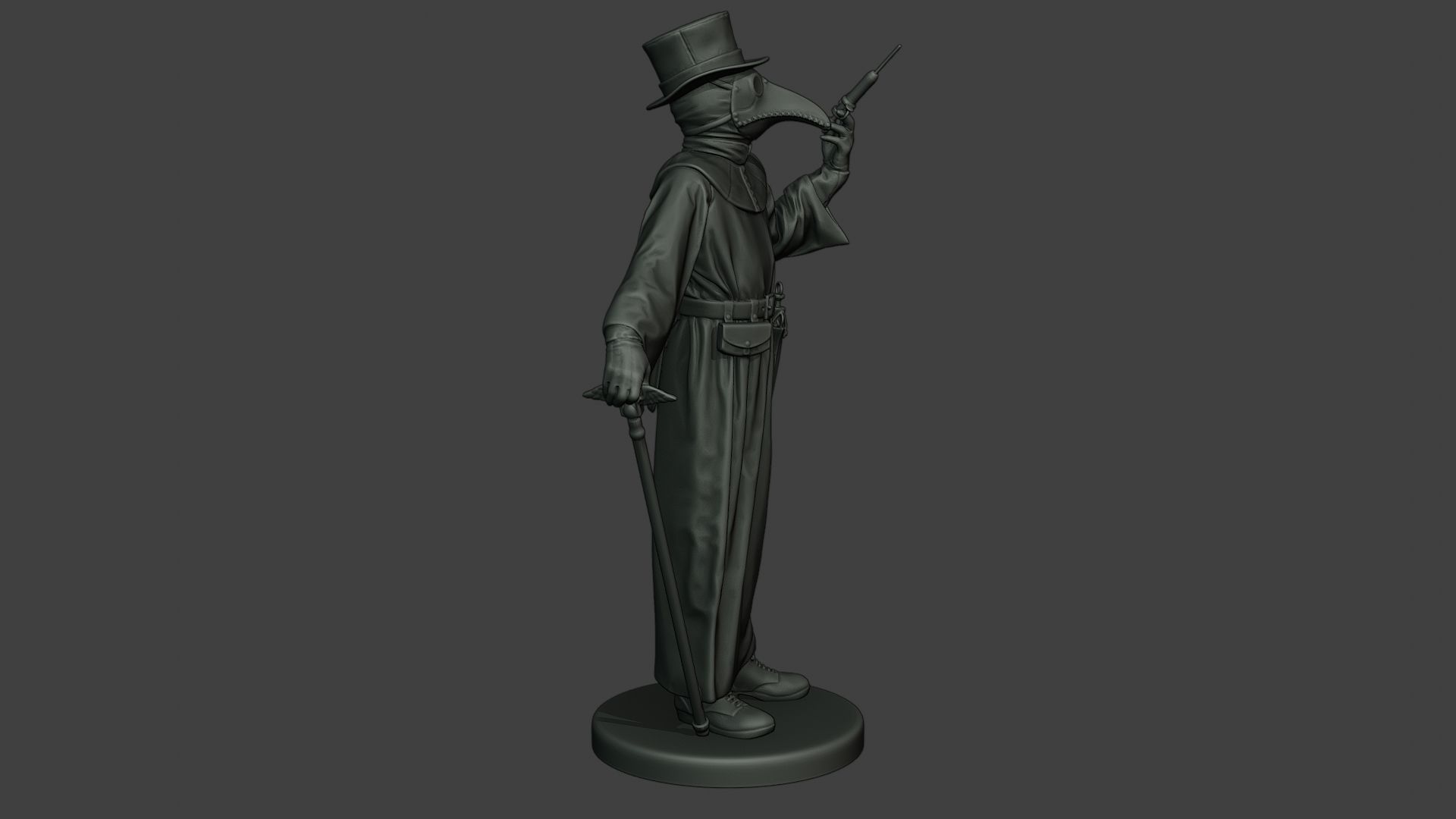 Hans Plague Doctor PDS008 3D print model_9