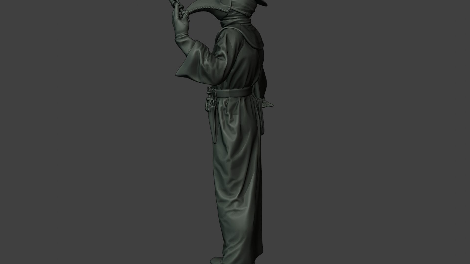 Hans Plague Doctor PDS008 3D print model_26