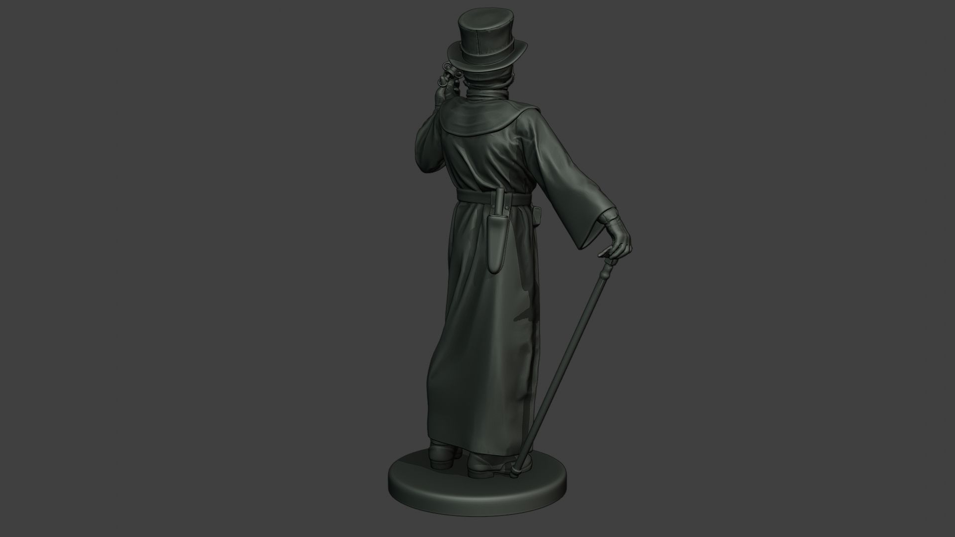 Hans Plague Doctor PDS008 3D print model_7