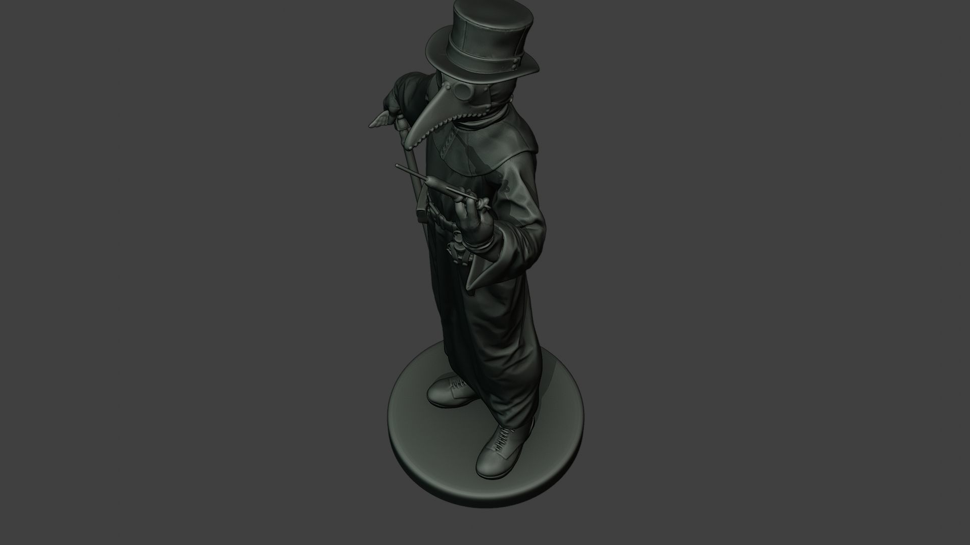 Hans Plague Doctor PDS008 3D print model_15