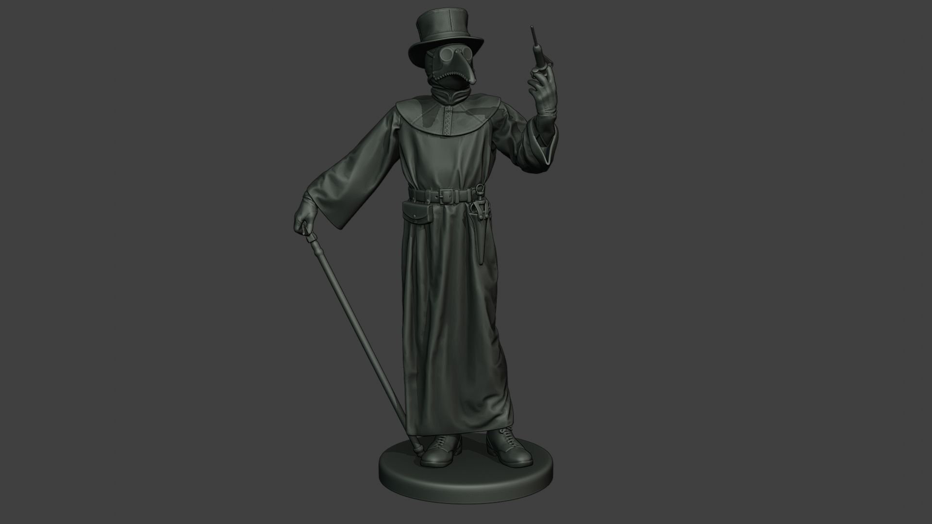 Hans Plague Doctor PDS008 3D print model_11