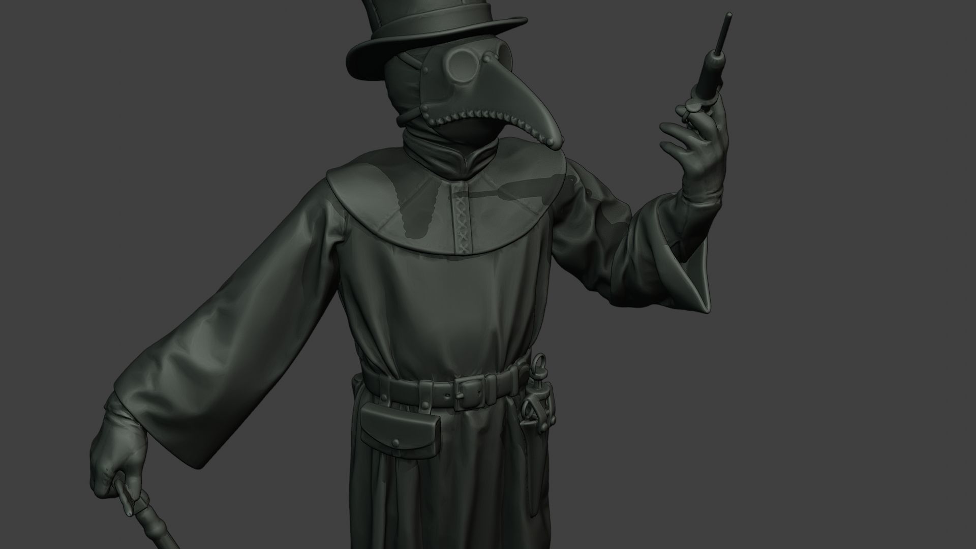 Hans Plague Doctor PDS008 3D print model_19