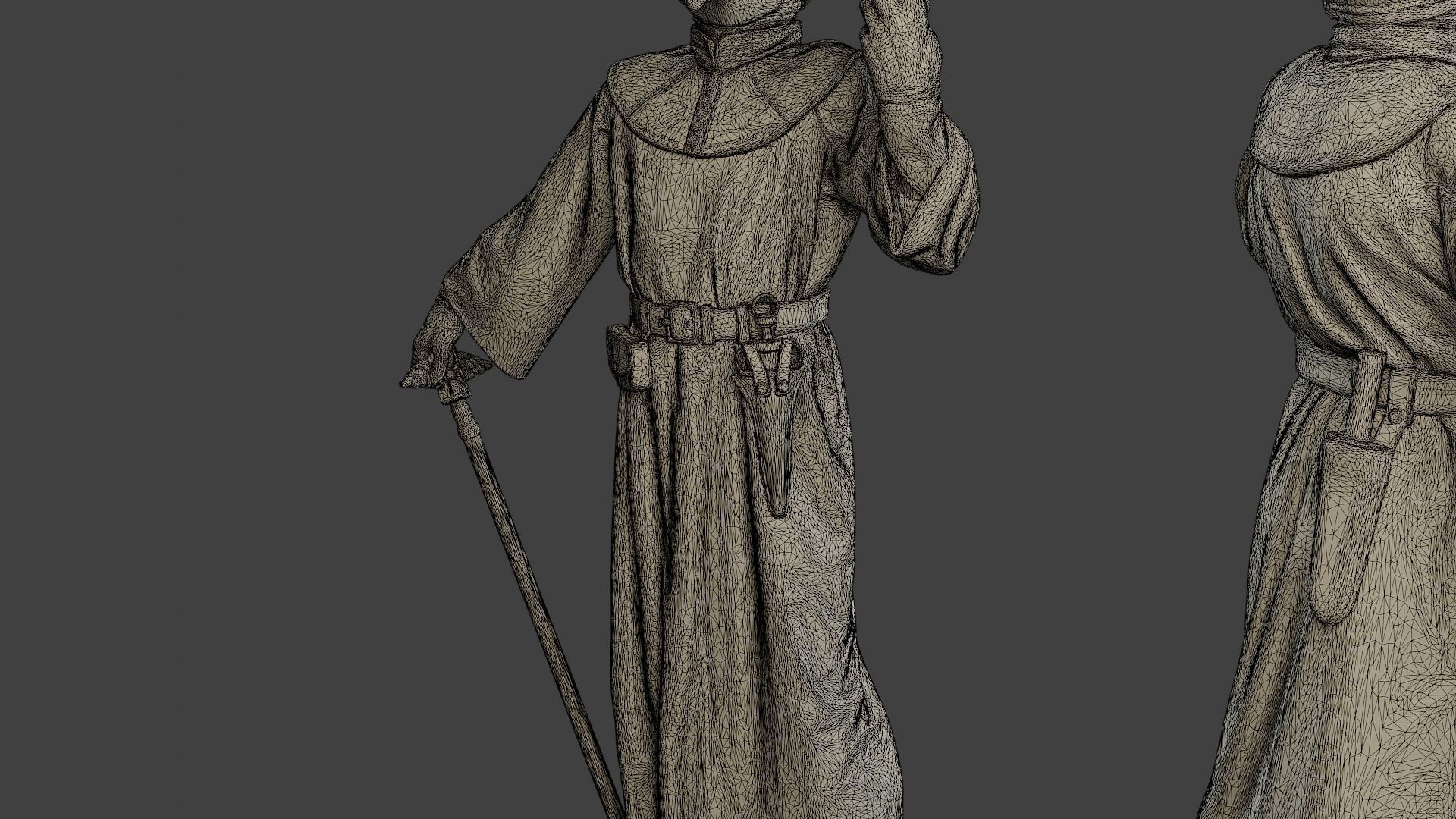 Hans Plague Doctor PDS008 3D print model_12