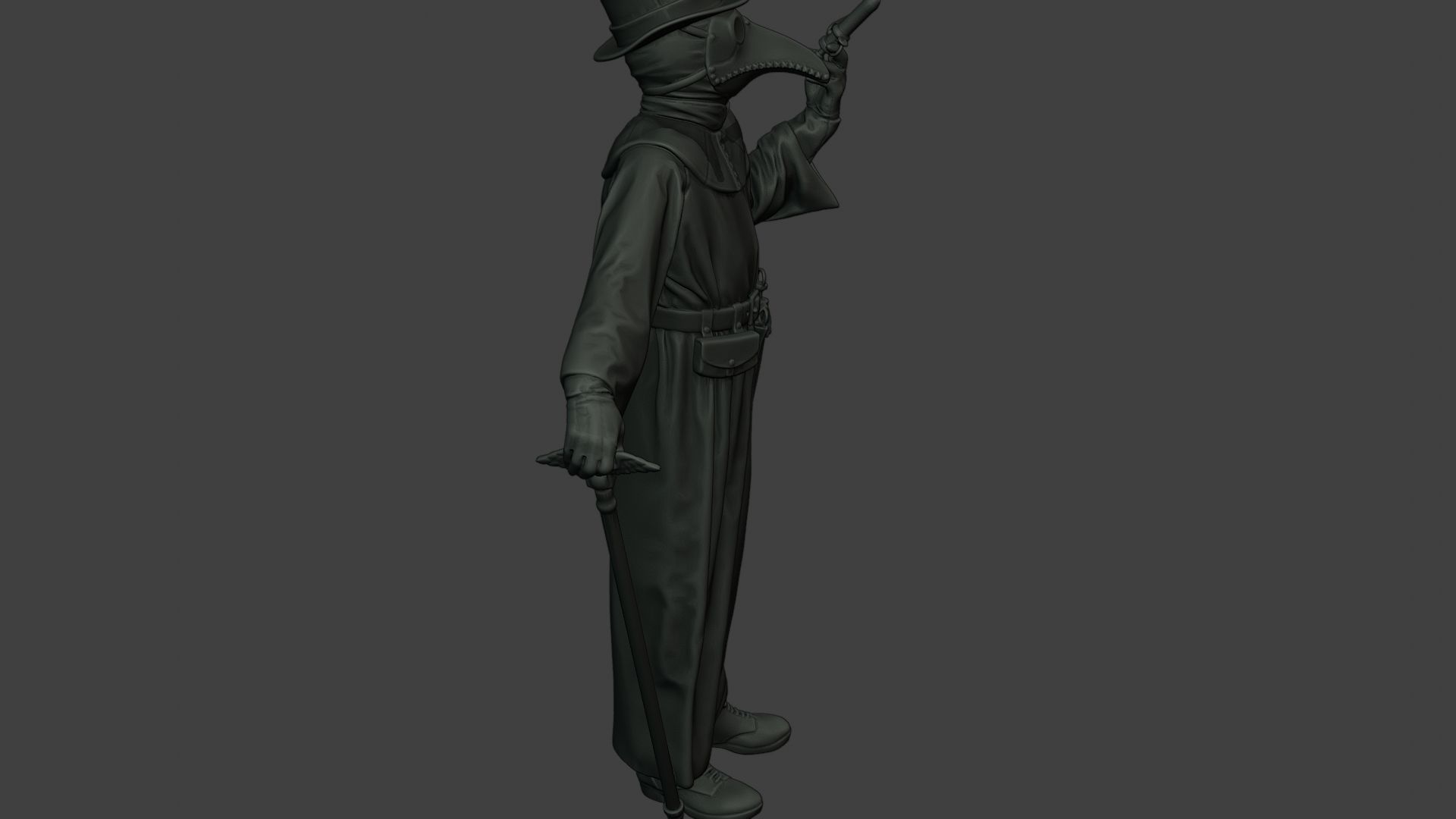 Hans Plague Doctor PDS008 3D print model_30