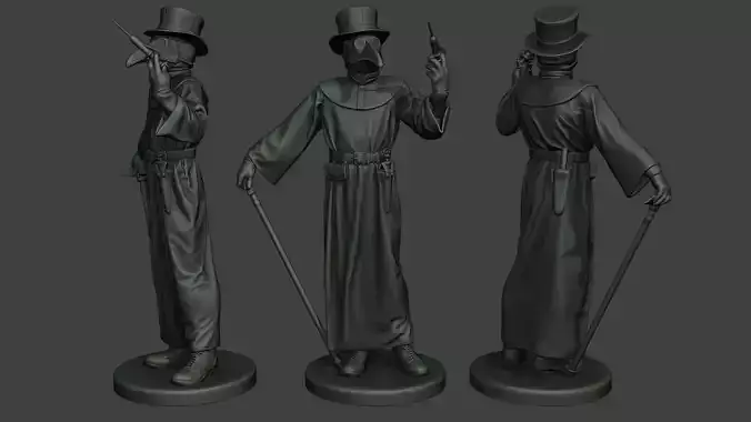 Hans Plague Doctor PDS008 3D print model