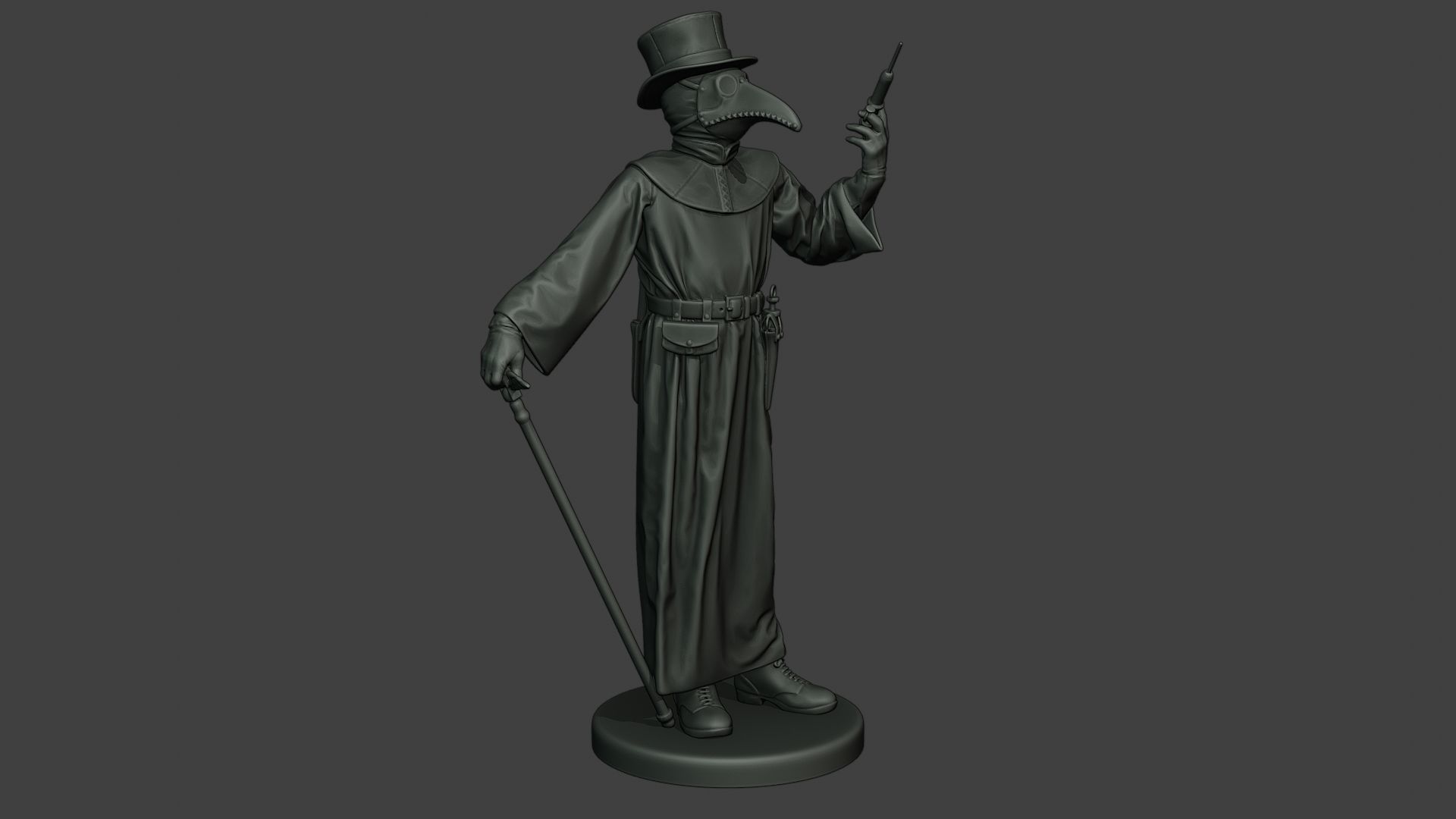 Hans Plague Doctor PDS008 3D print model_10