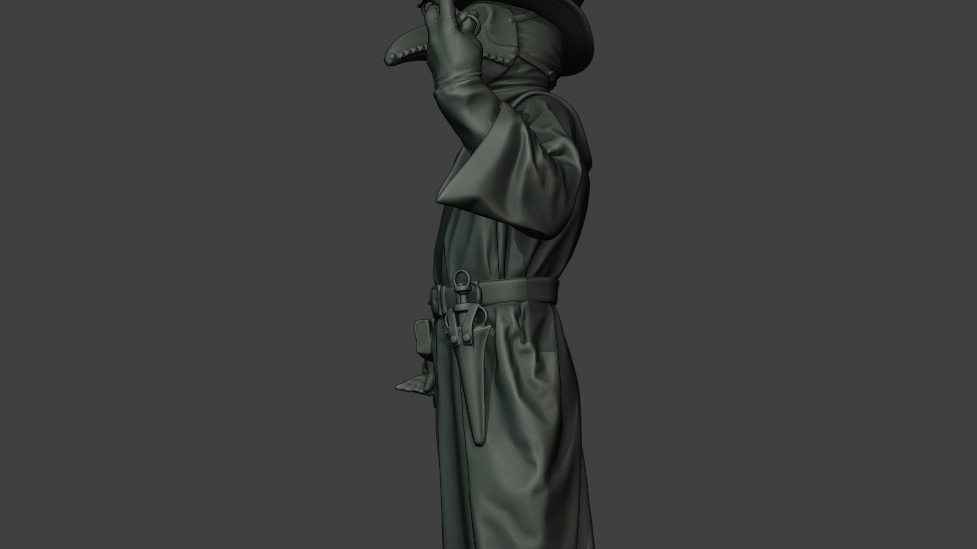 Hans Plague Doctor PDS008 3D print model_17