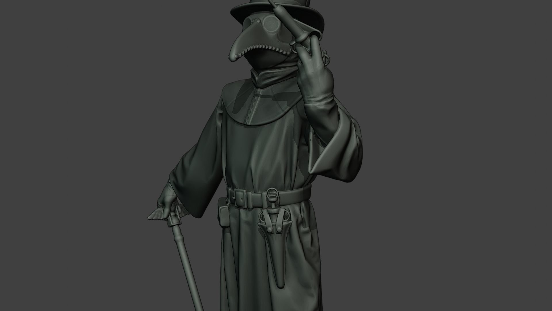 Hans Plague Doctor PDS008 3D print model_18