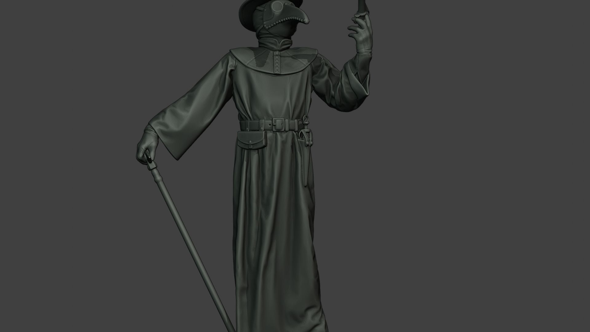 Hans Plague Doctor PDS008 3D print model_28