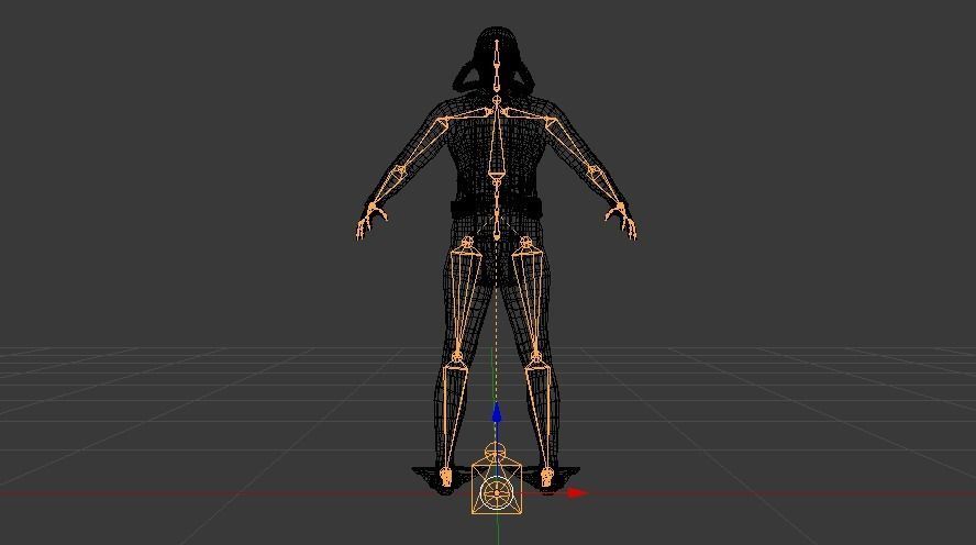 Scuba Diver Low-poly 3D model_22