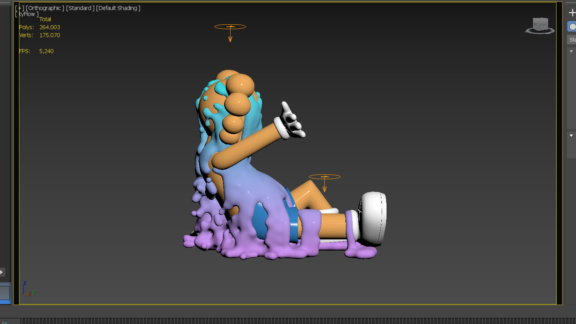 Kaws Fluid Help 3D print model_1