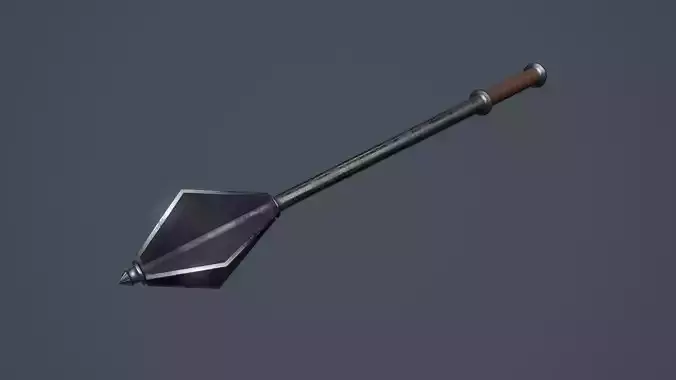 Medieval Steel Mace PBR  LOW POLY 