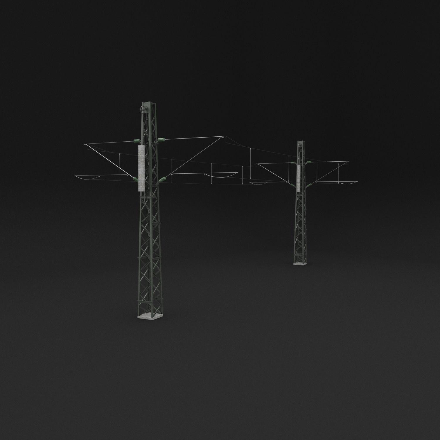 Munich Central Train Station Complete Scene 3D model_27