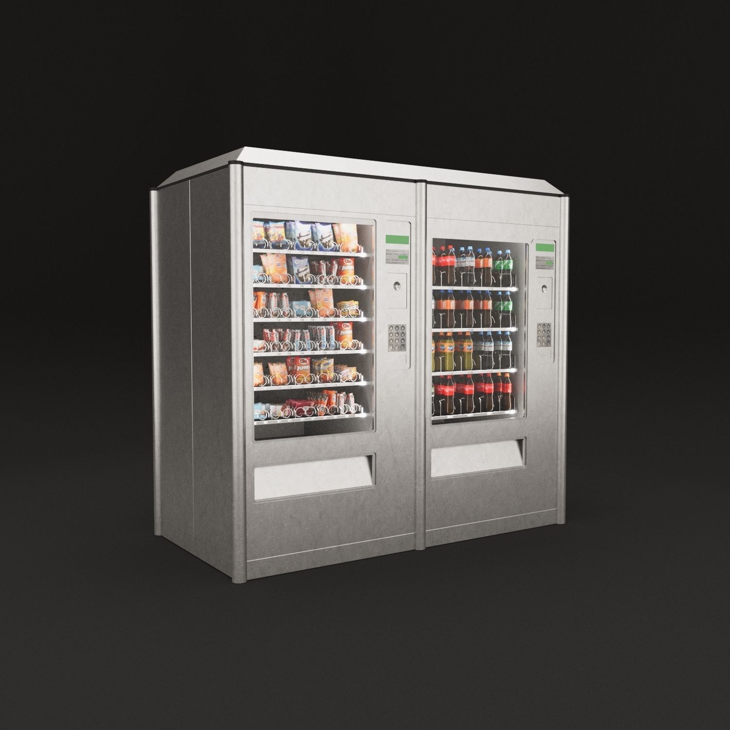 Munich Central Train Station Complete Scene 3D model_4