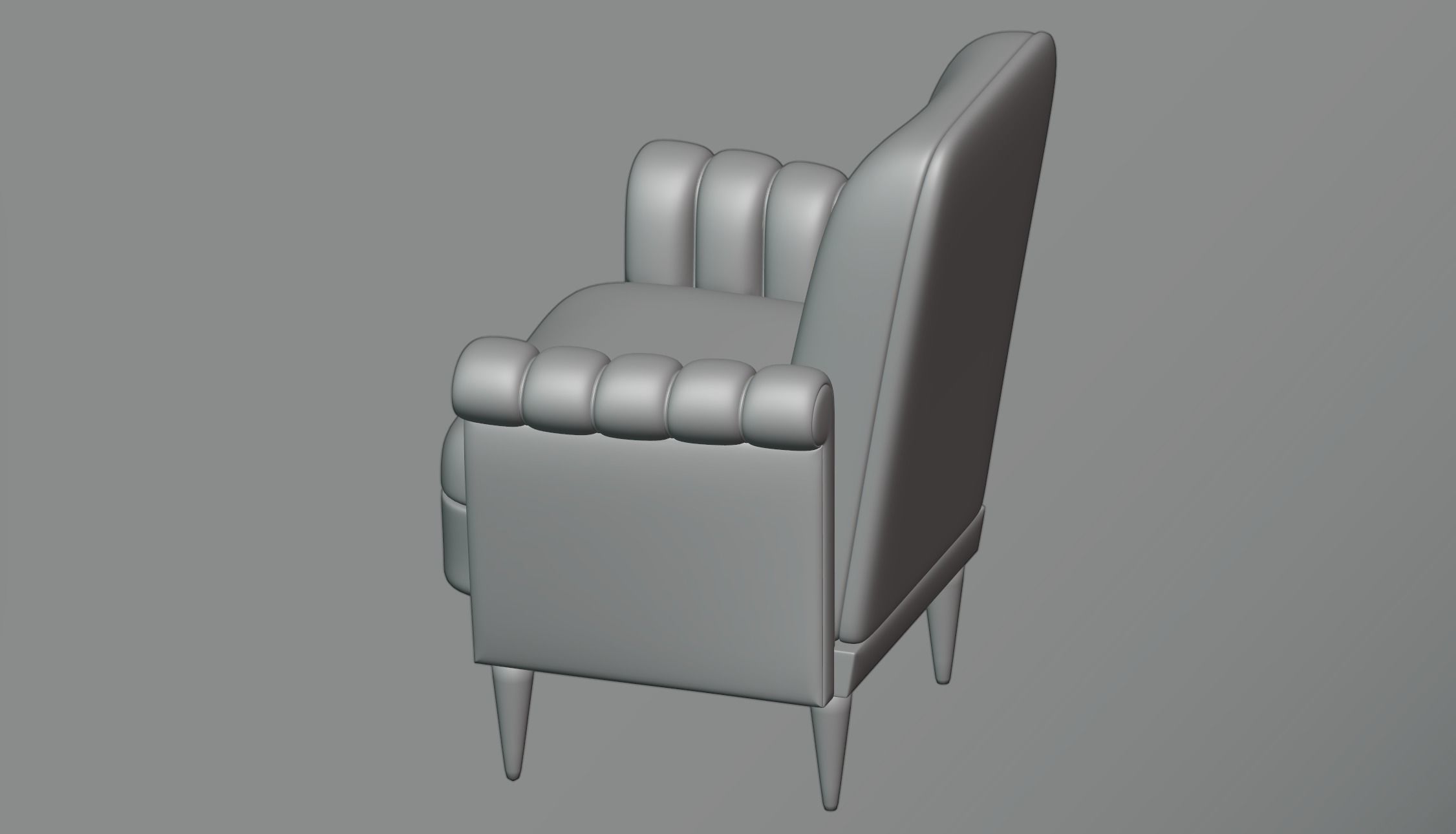 Armchair chair 3D model_5