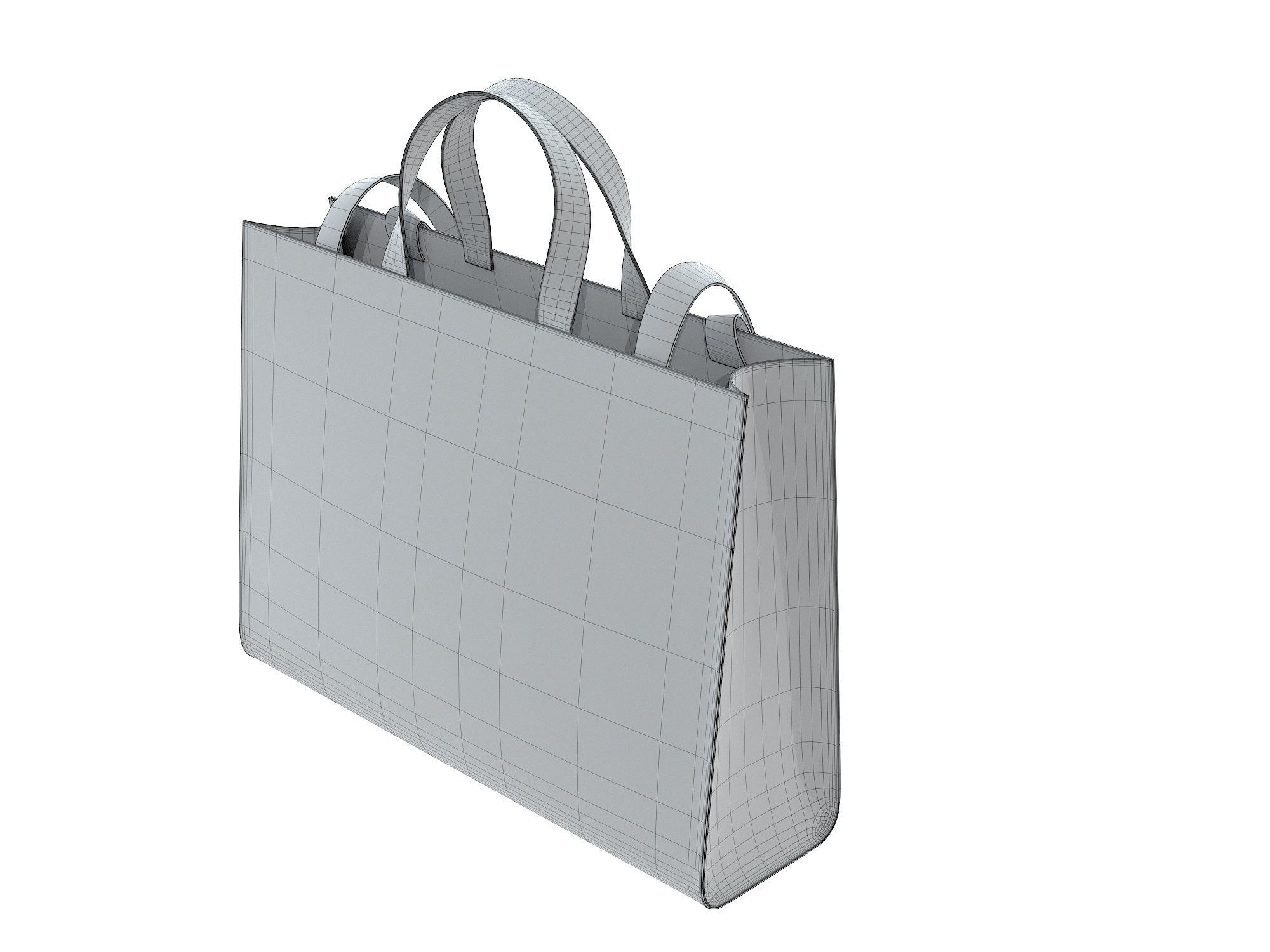 Telfar x Moose Knuckles Puffer Shopper Bag Low-poly 3D model_16