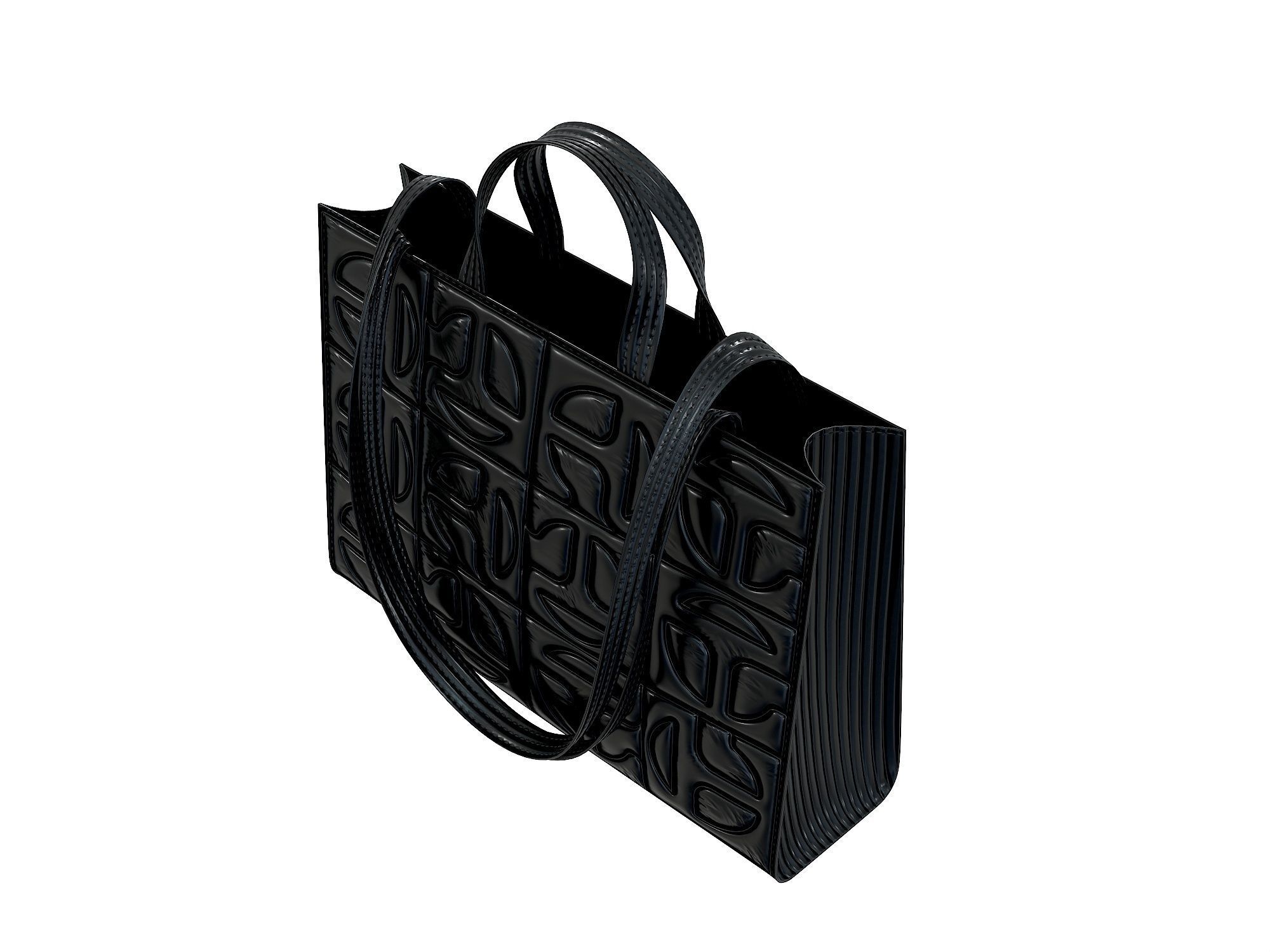Telfar x Moose Knuckles Puffer Shopper Bag Low-poly 3D model_13