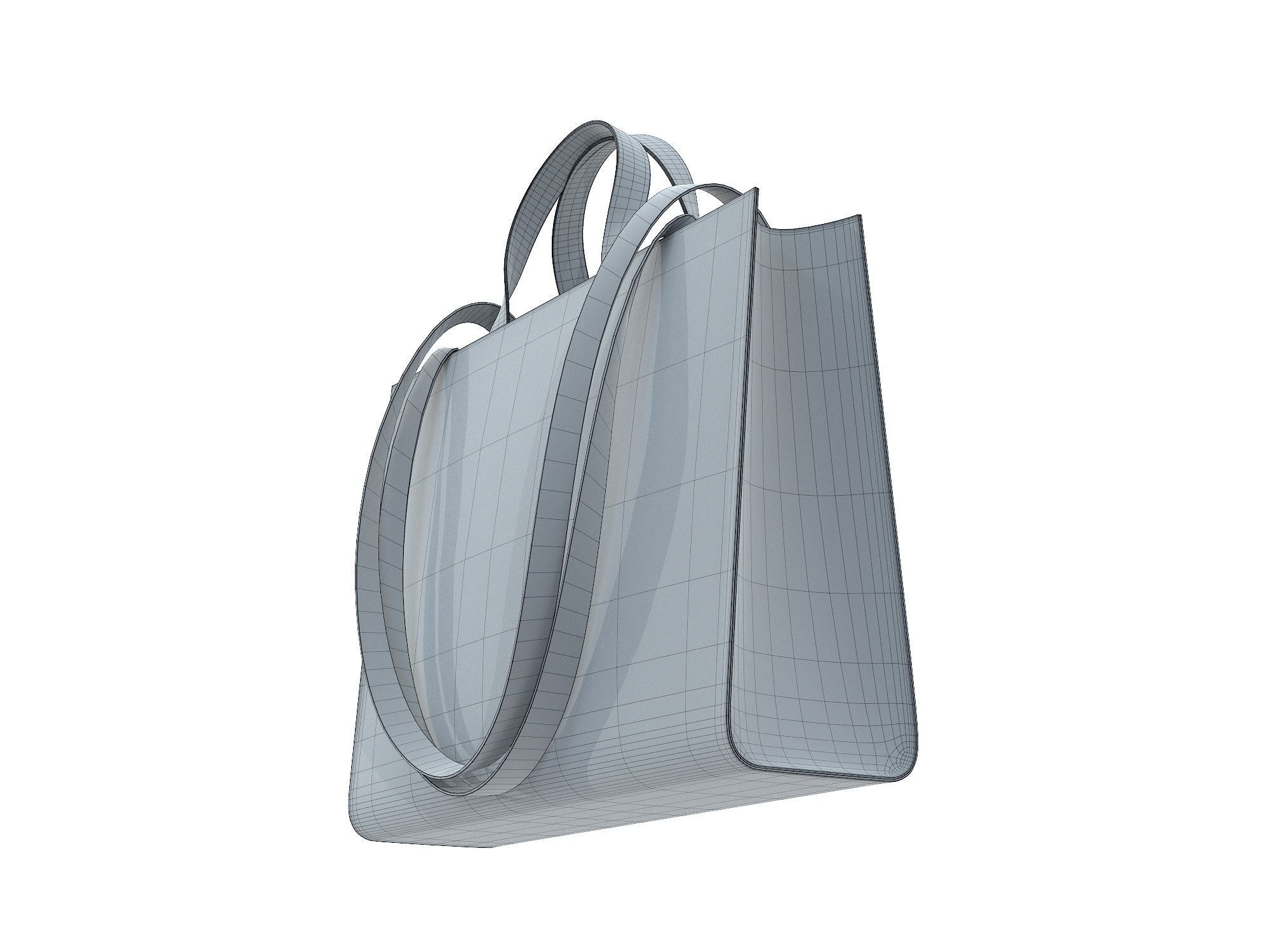 Telfar x Moose Knuckles Puffer Shopper Bag Low-poly 3D model_17