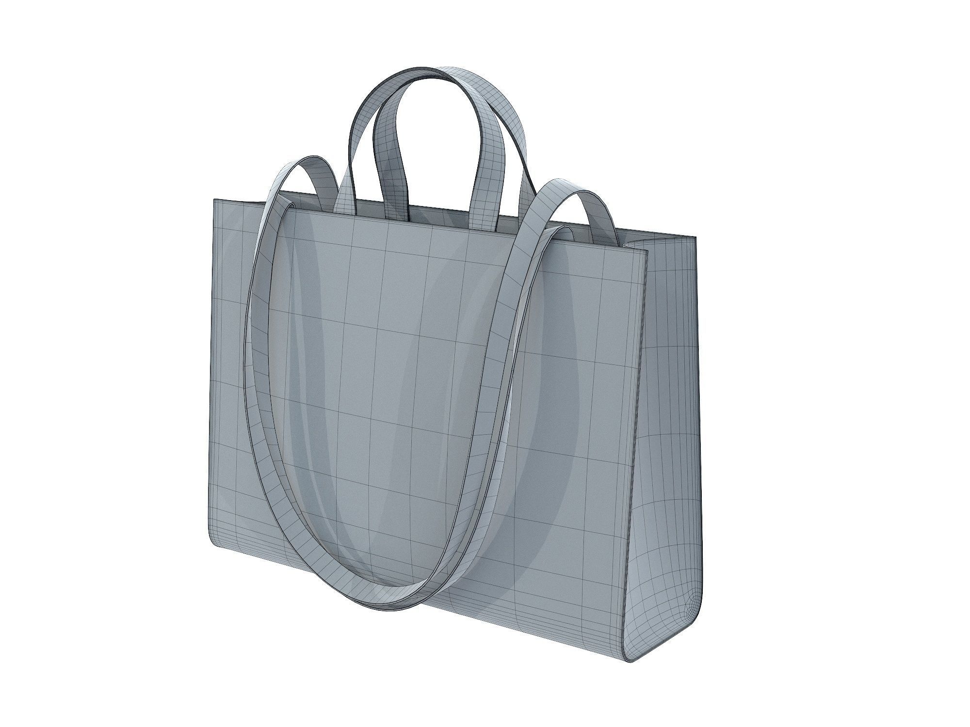 Telfar x Moose Knuckles Puffer Shopper Bag Low-poly 3D model_14