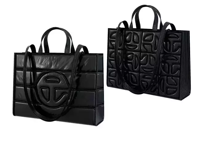 Telfar x Moose Knuckles Puffer Shopper Bag Low-poly 3D model