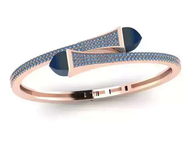 diamond bangle 3D print model