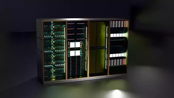 server rack 3D model