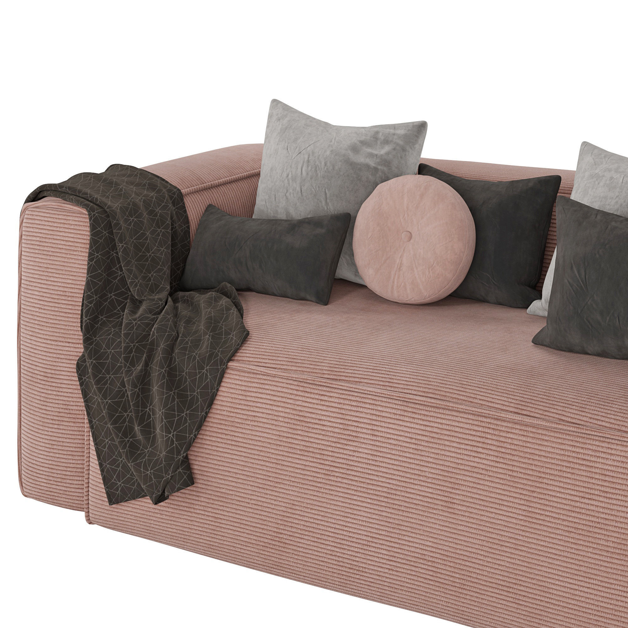 Blok sofa 2-seater 3D model_3