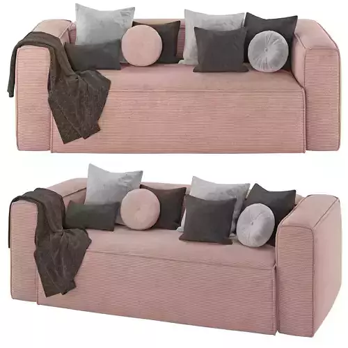 Blok sofa 2-seater 3D model