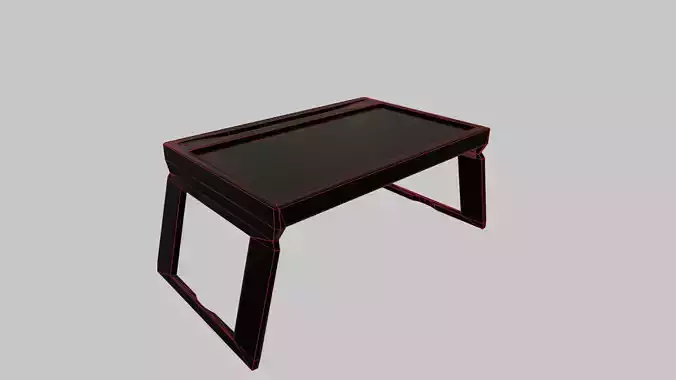 Tray on legs Low-poly 3D model